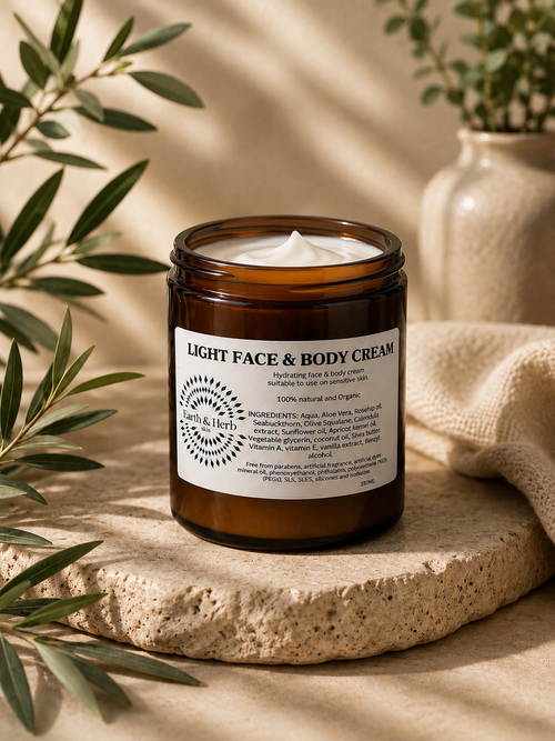 Light face and body cream