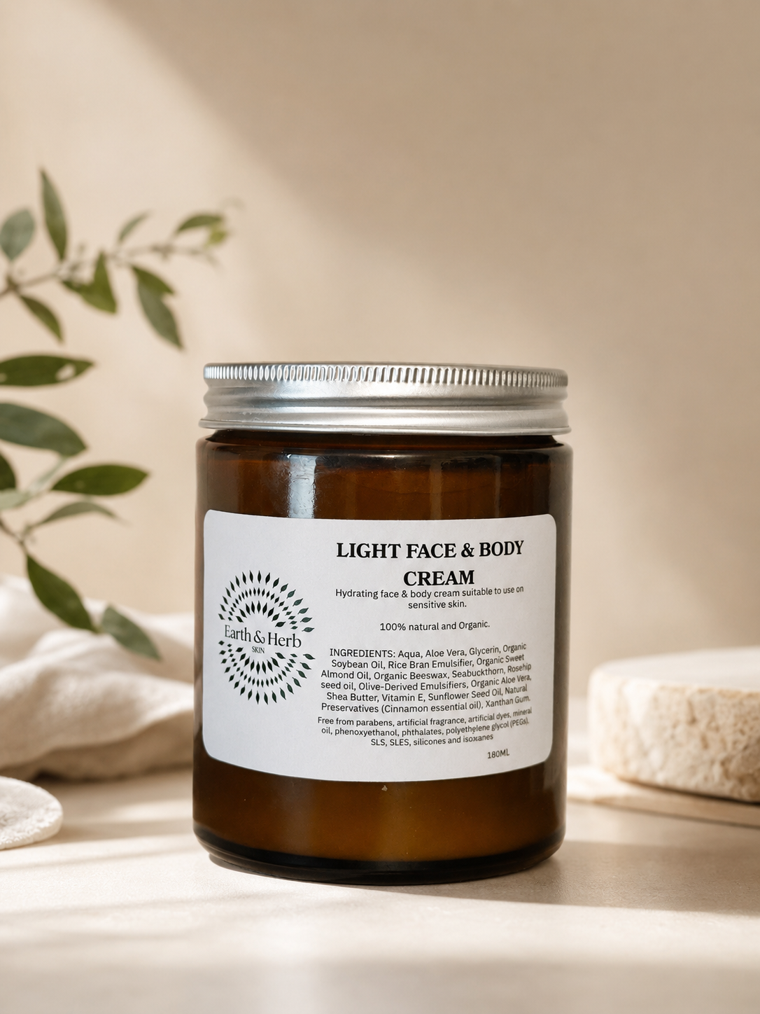 Light face and body cream
